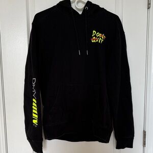 Black Graphic Hoodie